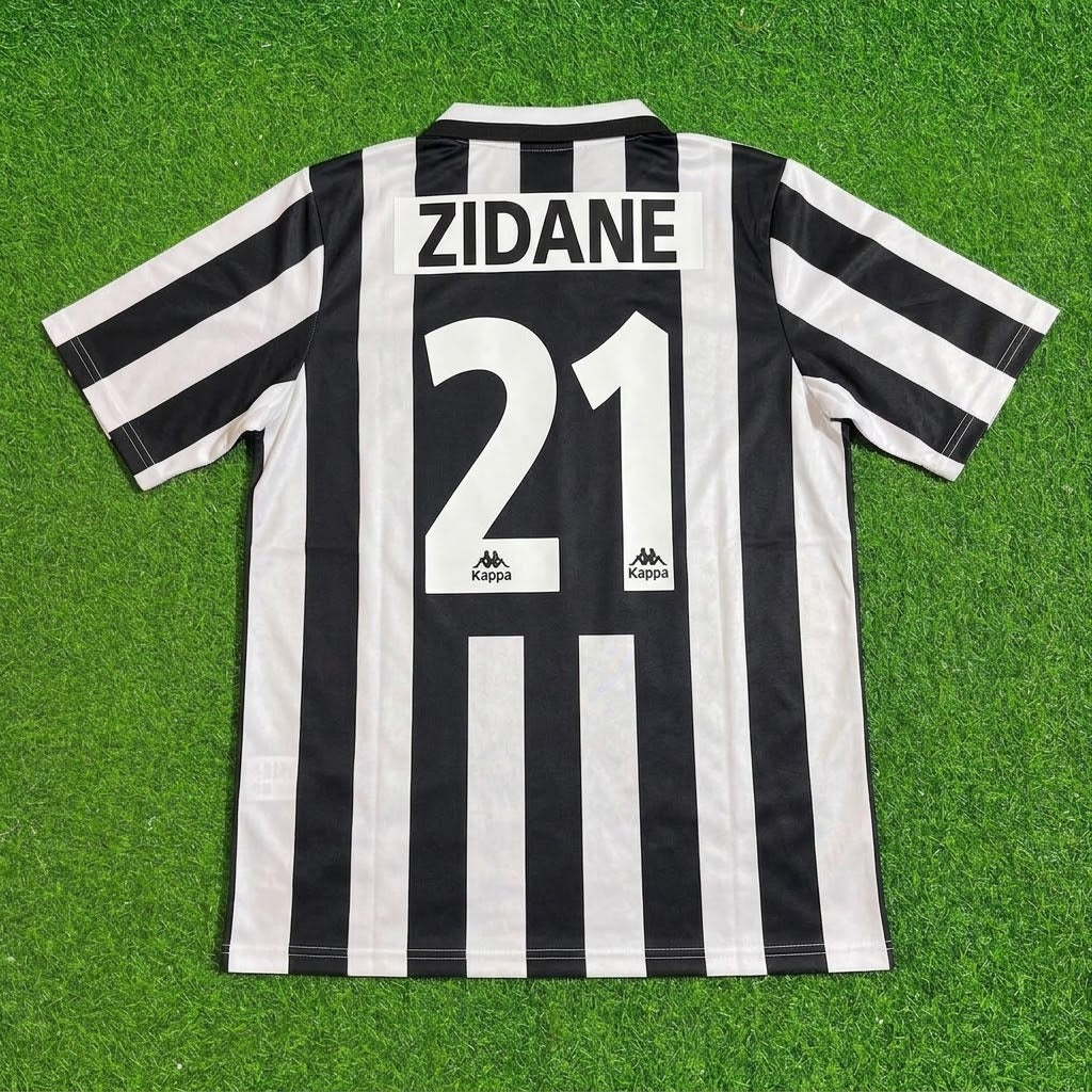 Zinedine Zidane Juventus 1996 1997 Retro Football Jersey