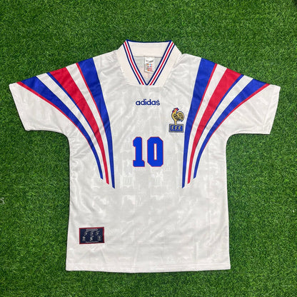 Zinedine Zidane France 1996 Retro Jersey Maillot Trikot