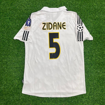 Zinedine Zidane Real Madrid 2003 2004 White Home Jersey Shirt Trikot Maillot