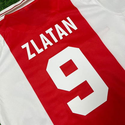 Zlatan Ibrahimović Ajax 2000s White Retro Football Jersey
