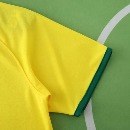 Brazil 2014 Season Yellow Retro Jersey Trikot Soccer Shirt