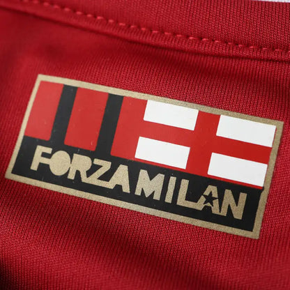 A.C.Milan 09/10 Season Red Home Long sleeved Retro Jersey Trikot Soccer Shirt