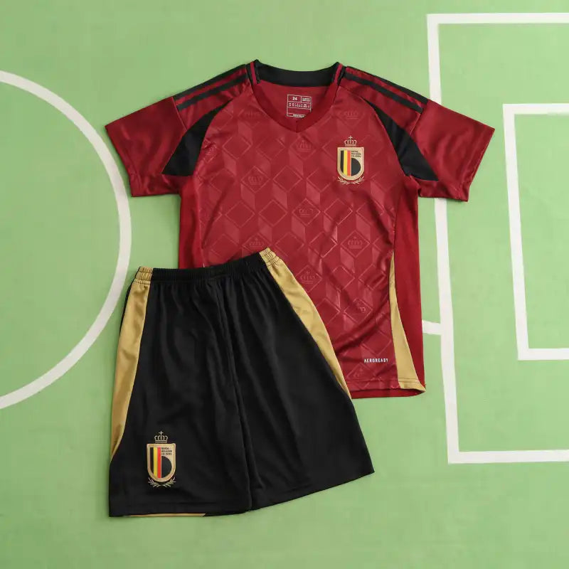 2024 UEFA Belgium Kids kit Kindertrikot Cocuk formasi Belgique maillot enfant Belgie kindertrui EK