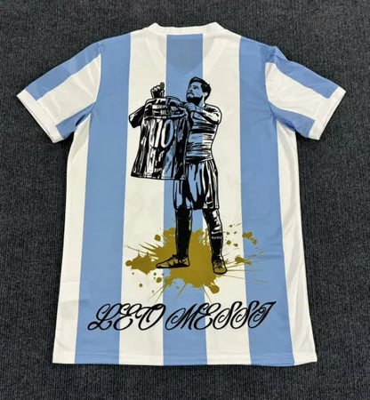 Lionel Messi GOAT Argentinien Champion Spezialtrikot Trikot Maillot Fußballtrikot