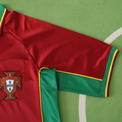 98 Season Portugal Home Football Jersey Maillot Trikot Maglia