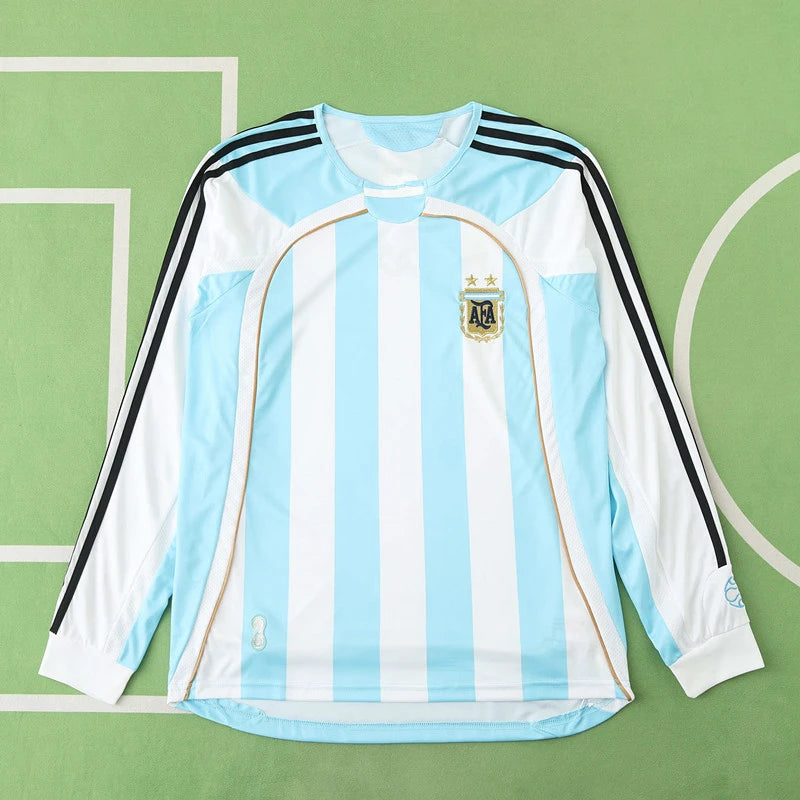 Argentina 2006 Season Home Retro Jersey Trikot Soccer Shirt