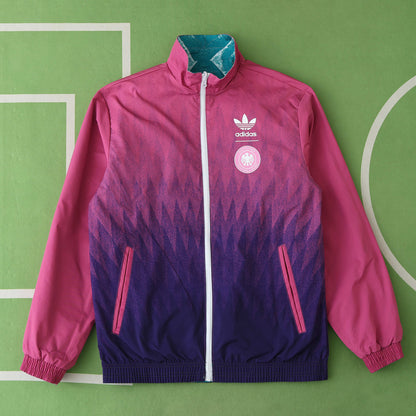 Germany Deutschland Double Sides Windbreaker - Reversible Jacket Green