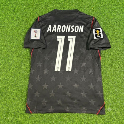 Brenden Aaronson USA 2026 World Cup Black Football Jersey