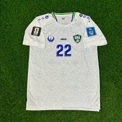 Abbosbek Fayzullaev Uzbekistan 2026 World Cup Football Jersey