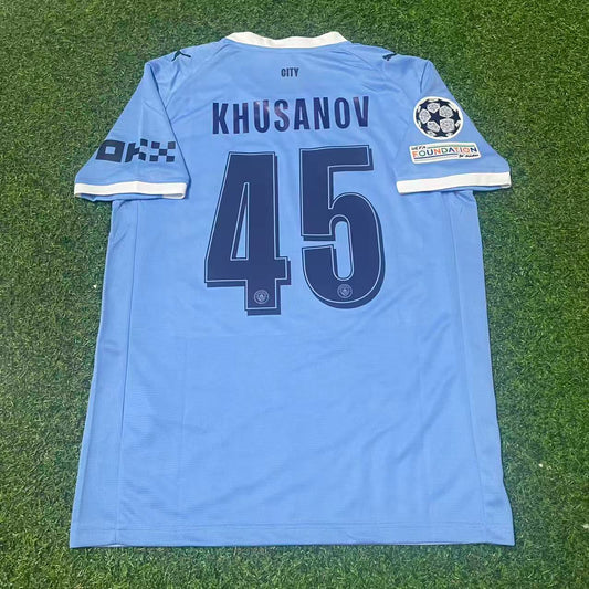 Abdukodir Khusanov Manchester City 2026 Home Football Jersey