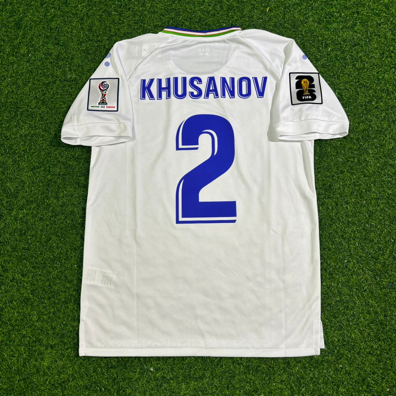 Abdukodir Khusanov Uzbekistan 2026 World Cup Football Jersey