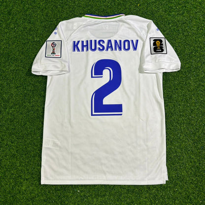 Abdukodir Khusanov Uzbekistan 2026 World Cup Football Jersey