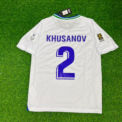 Abdukodir Khusanov Uzbekistan 2026 World Cup Football Jersey