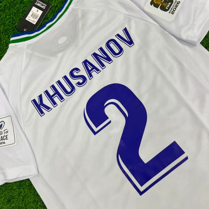 Abdukodir Khusanov Uzbekistan 2026 World Cup Football Jersey