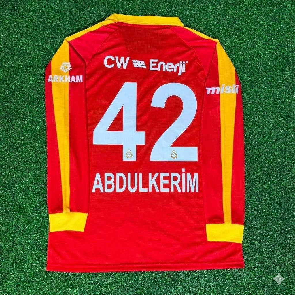 Abdulkerim Bardakci Galatasaray Legendary Retro Vintage Long Sleeve Football Jersey