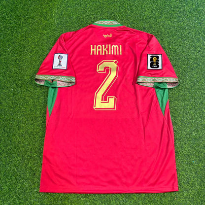 Achraf Hakimi Morocco 2026 World Cup Home Red Football Jersey