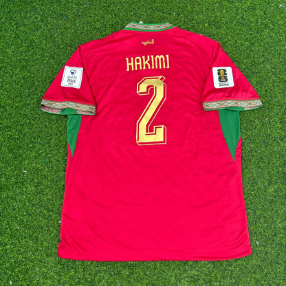 Achraf Hakimi Morocco 2026 World Cup Home Red Football Jersey