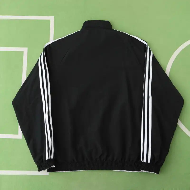 Germany Deutschland Retro Double Sides Windbreaker - Reversible Jacket Black