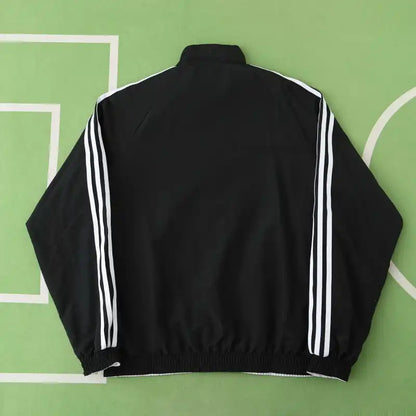 Germany Deutschland Retro Double Sides Windbreaker - Reversible Jacket Black