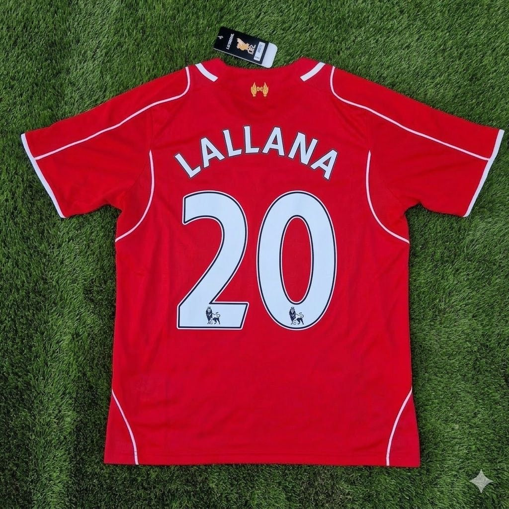 Adam Lallana 20- Liverpool 2014/15 Home Retro Kit Jersey Trikot Maillot Soccer Shirt