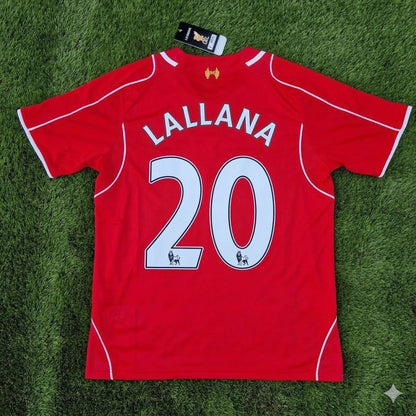 Adam Lallana 20- Liverpool 2014/15 Home Retro Kit Jersey Trikot Maillot Soccer Shirt