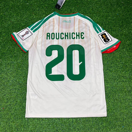 Adil Aouchiche Algeria 2026 World Cup White Away Football Jersey