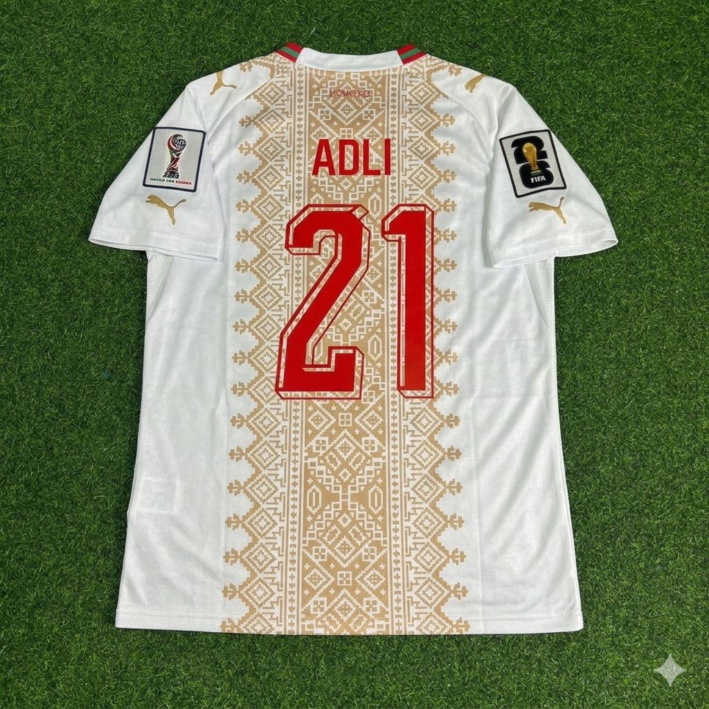 Amine Adli Morocco 2026 World Cup Away Football Jersey