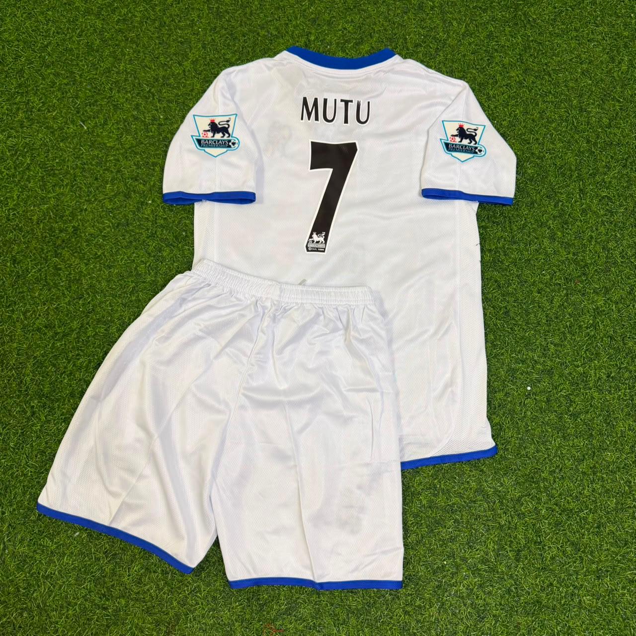 Adrian Mutu Chelsea Away 2004/05 Retro Kids White Football Jersey