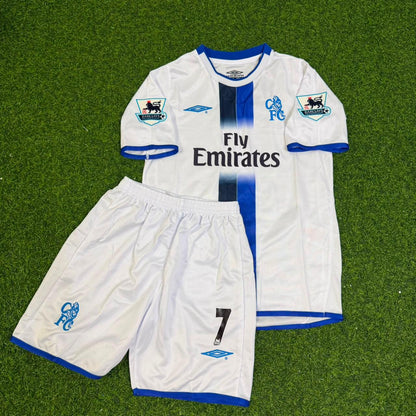 Adrian Mutu Chelsea Away 2004/05 Retro Kids White Football Jersey