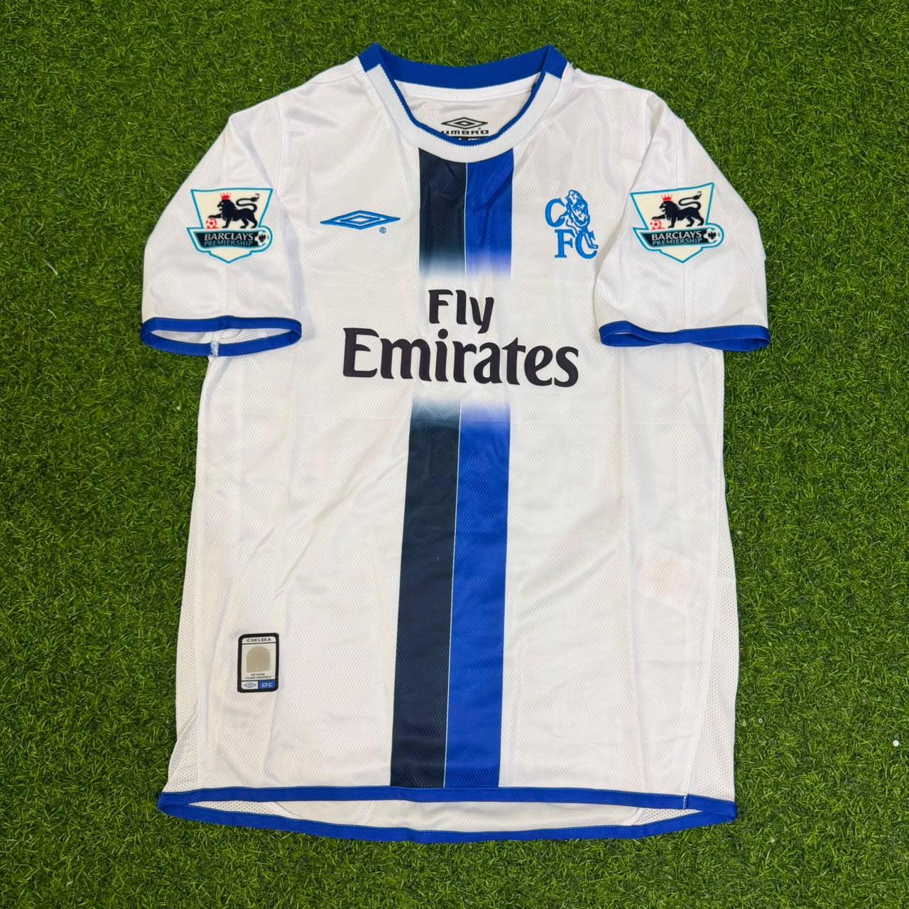 Adrian Mutu Chelsea Away 2004/05 Retro Kids White Football Jersey