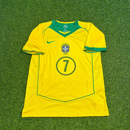 Adriano 7– Brazil 2004–2006 Retro Kit Jersey – | Trikot | Maillot Soccer Shirt