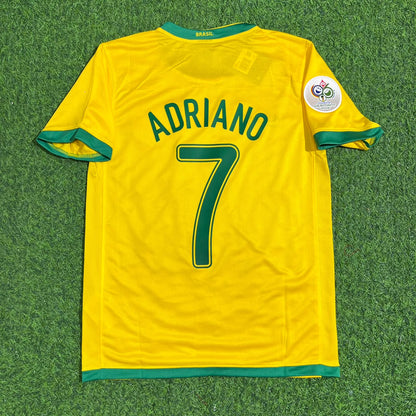 Adriano #7 Brazil 2006 World Cup Jersey Trikot