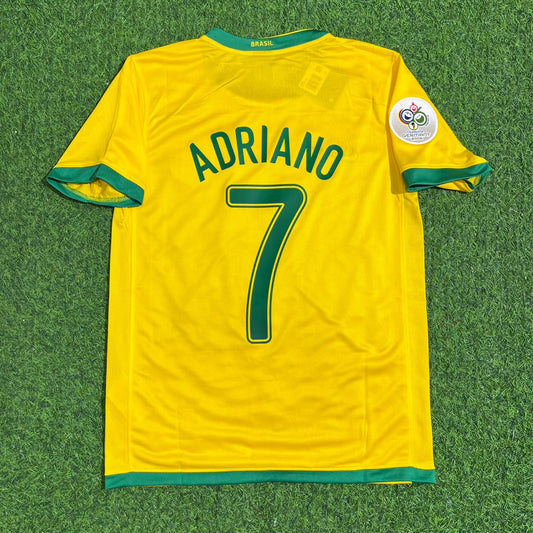 Adriano #7 Brazil 2006 World Cup Jersey Trikot