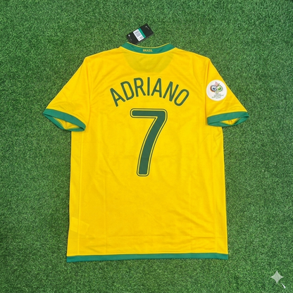 Adriano #7 Brazil 2006 World Cup Jersey Trikot