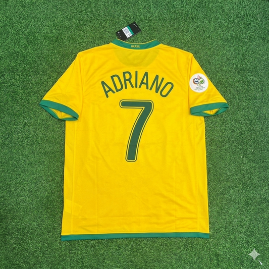 Maillot Adriano #7 Brésil Coupe du Monde 2006