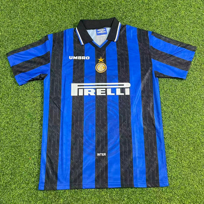 Adriano Inter Home Retro Football Jersey