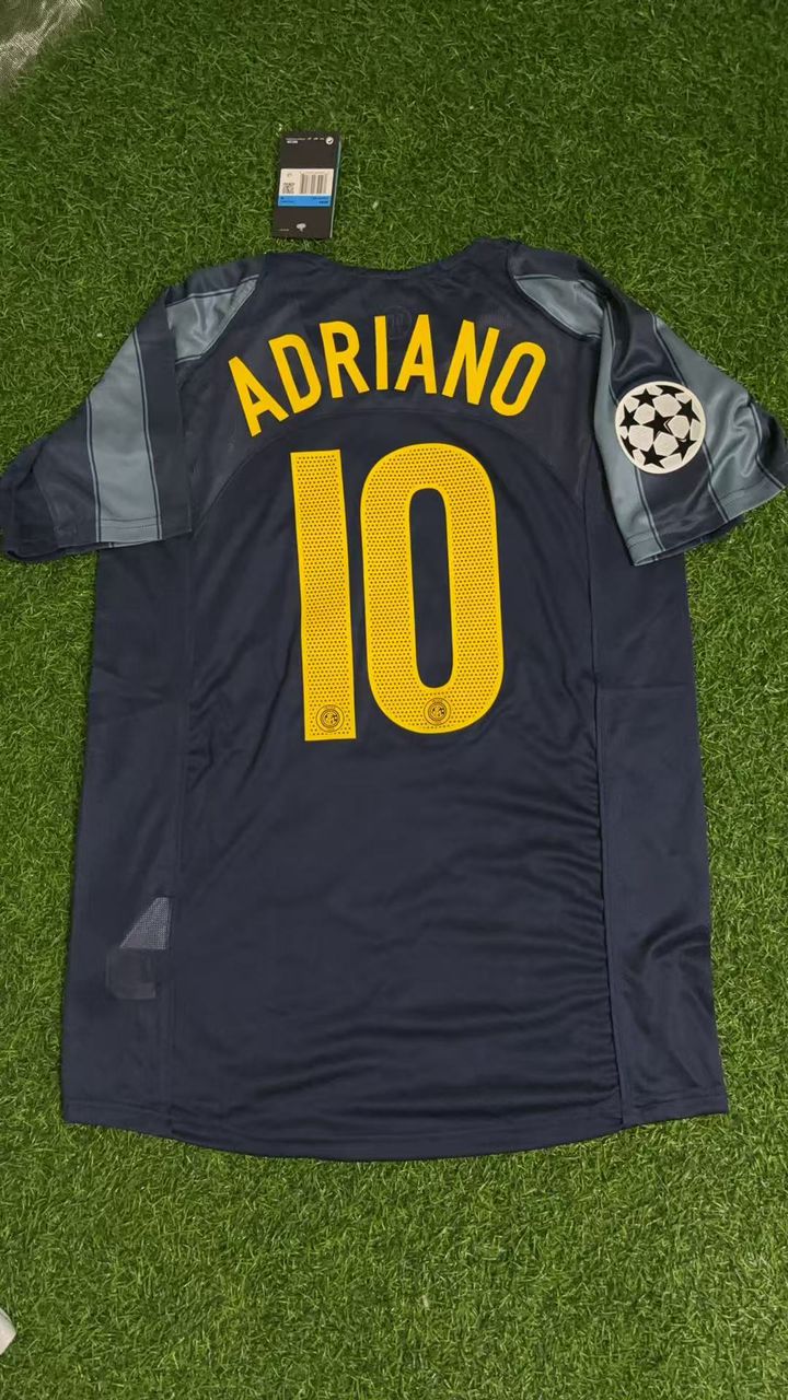 Adriano Inter Milan 2004-05 Retro Football Jersey Kit