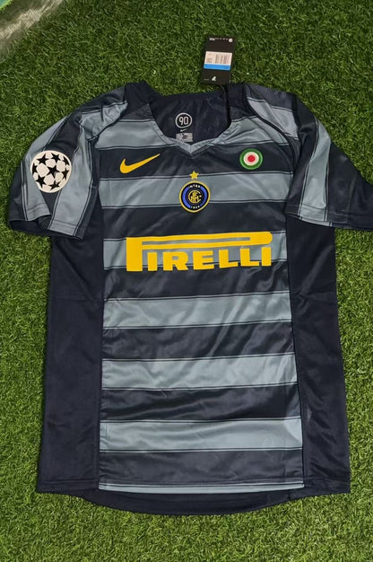 Adriano Inter Milan 2004-05 Retro Football Jersey Kit