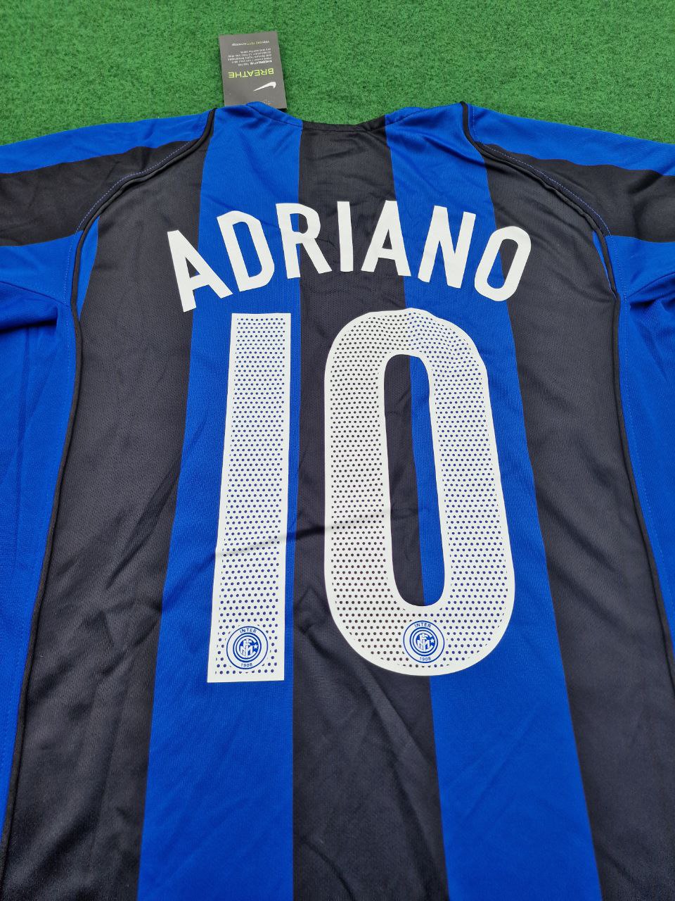 Adriano Inter Milan 2004-05 Retro Football Jersey Kit
