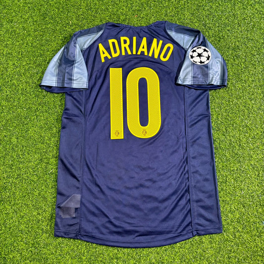 Adriano #10 Inter Milan 2004-05 Retro Football Jersey Kit