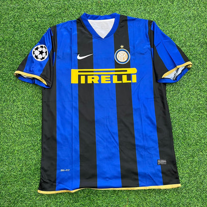 Adriano Inter Milan 2008-09 Retro Football Jersey Kit
