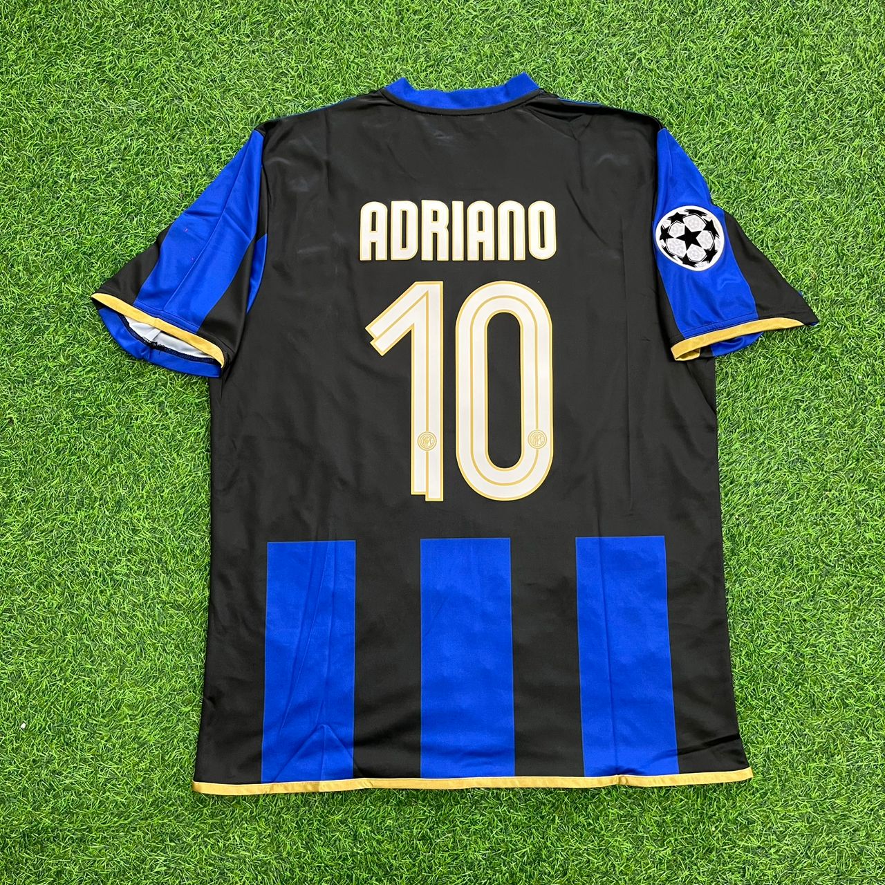 Adriano Inter Milan 2008-09 Retro Football Jersey Kit