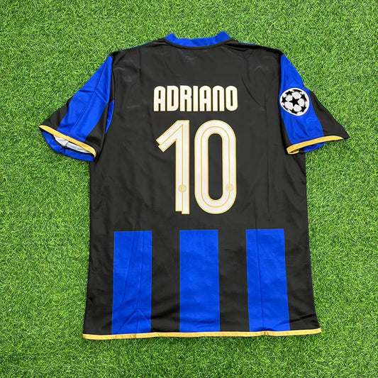 Adriano Inter Milan 2008-09 Retro Football Jersey Kit