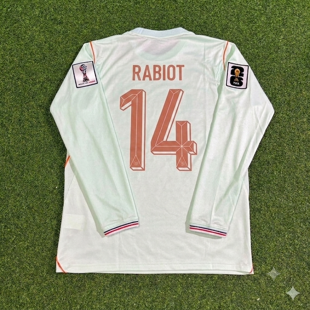 Adrien Rabiot #14 France 2026 World Cup Away Long Sleeve Jersey
