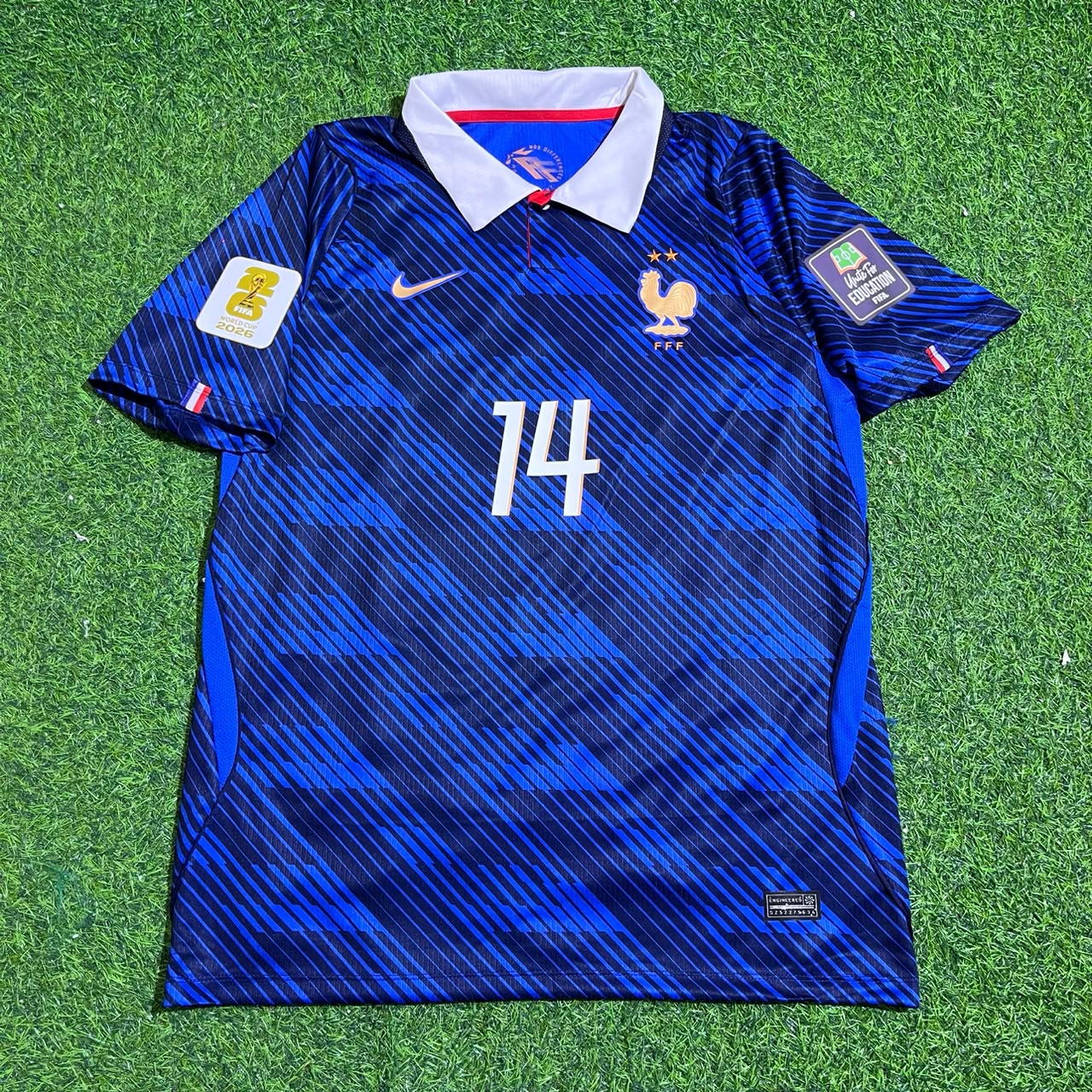 Adrien Rabiot #14 France Home 2026 World Cup Blue Football Jersey