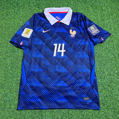 Adrien Rabiot #14 France Home 2026 World Cup Blue Football Jersey