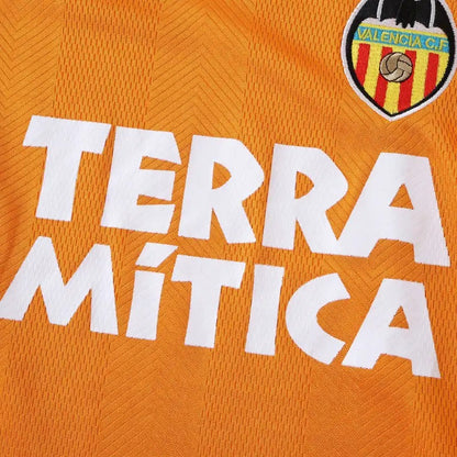 Valencia CF 1999 2000 Orange Retro Jersey Camiseta Soccer Shirt
