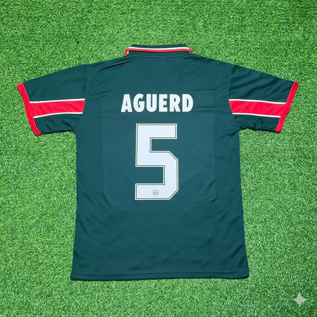Nayef Aguerd Morocco Home Retro Football Jersey
