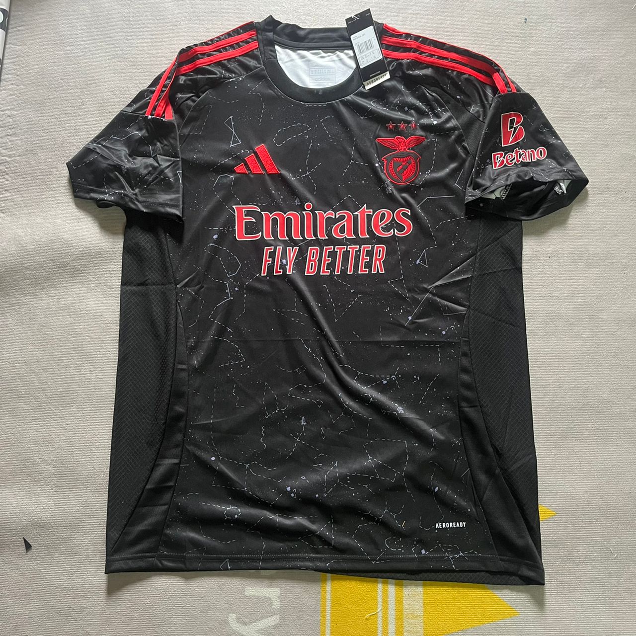 Kerem Akturkoglu Benfica Formasi 2024 2025 New Season Black Away Forma Jersey Maillot Trikot Maglia