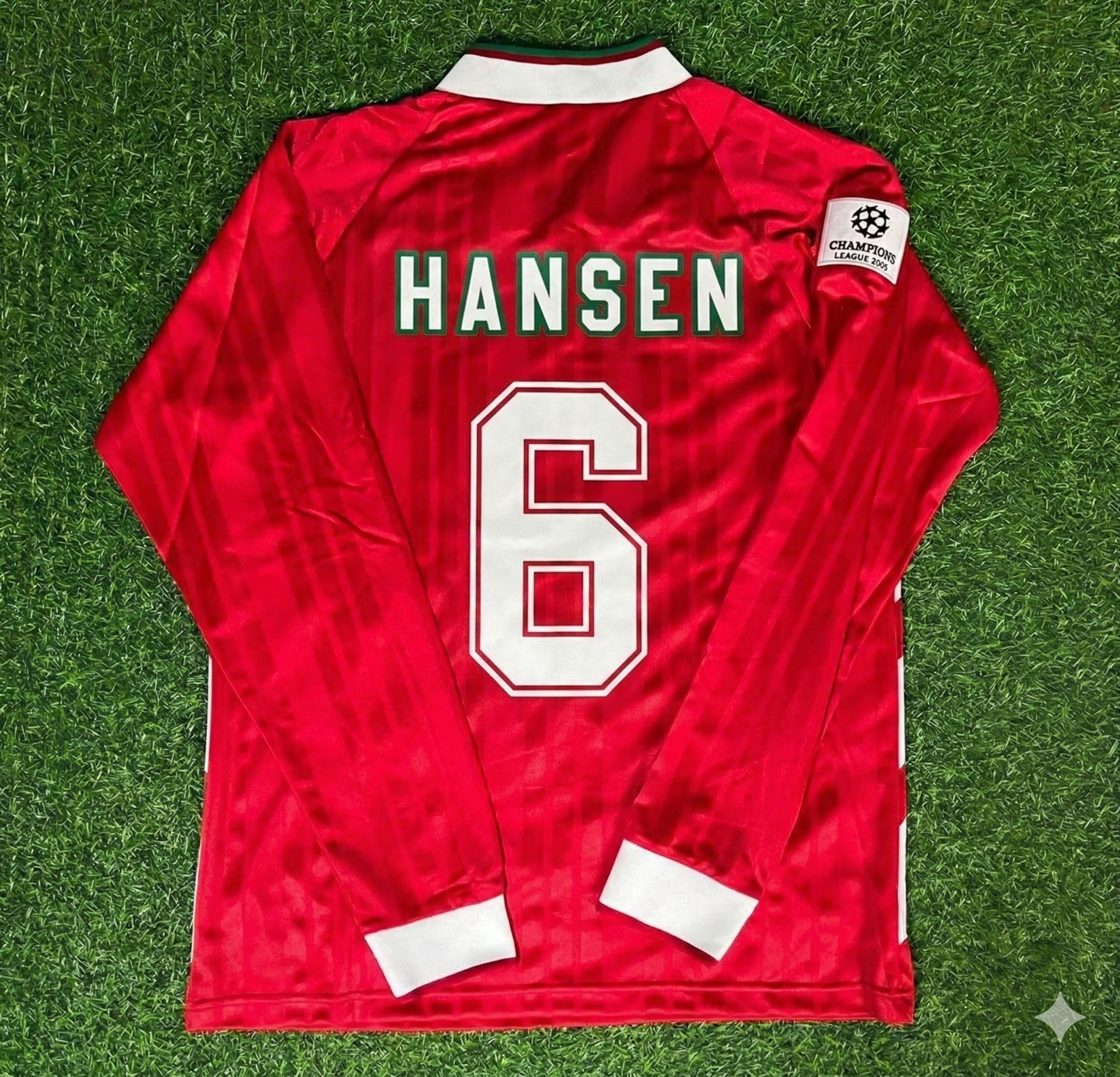 Alan Hansen Liverpool Long Sleeve Retro Kit Jersey Trikot Maillot Soccer Shirt
